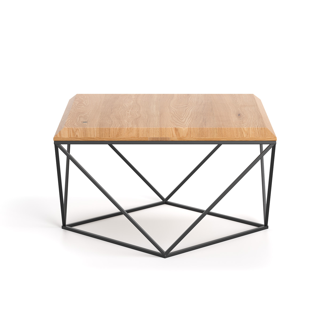 Ława loftowa Arbor Buk 80 x 80 cm - obrazek 2