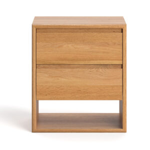 FEED Stolik nocny Margo z litego drewna Olcha