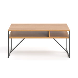 Ława Holden z metalowymi nogami Buk 100 x 60 cm