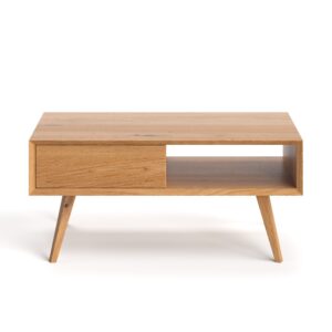 Quatro-oak_1-scaled Minimalistyczna ława Quatro 120x60, dąb, lakier - Outlet Dąb 120 cm Lakier matowy