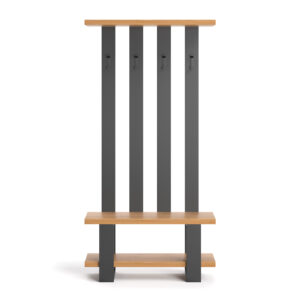 Wieszak industrialny Mount z litego drewna Buk 70 cm