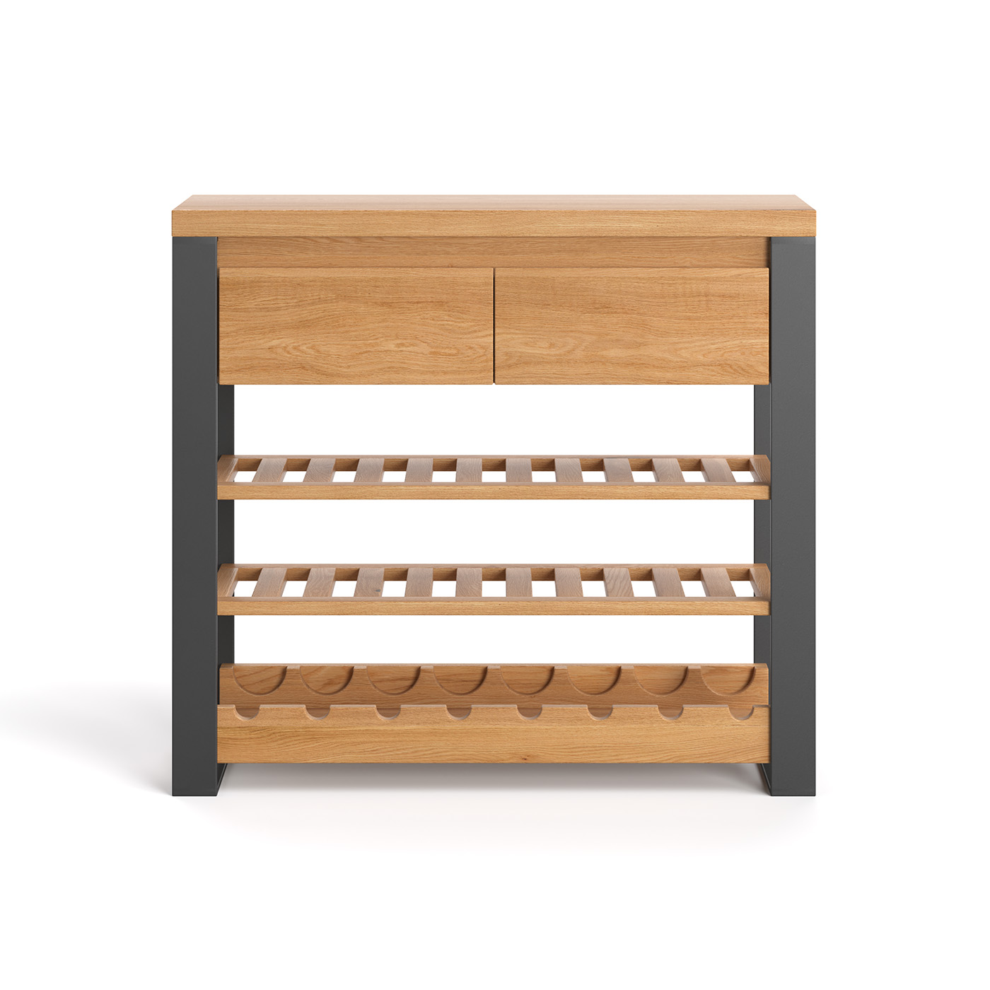 Regał na wino Colet nowoczesny Olcha