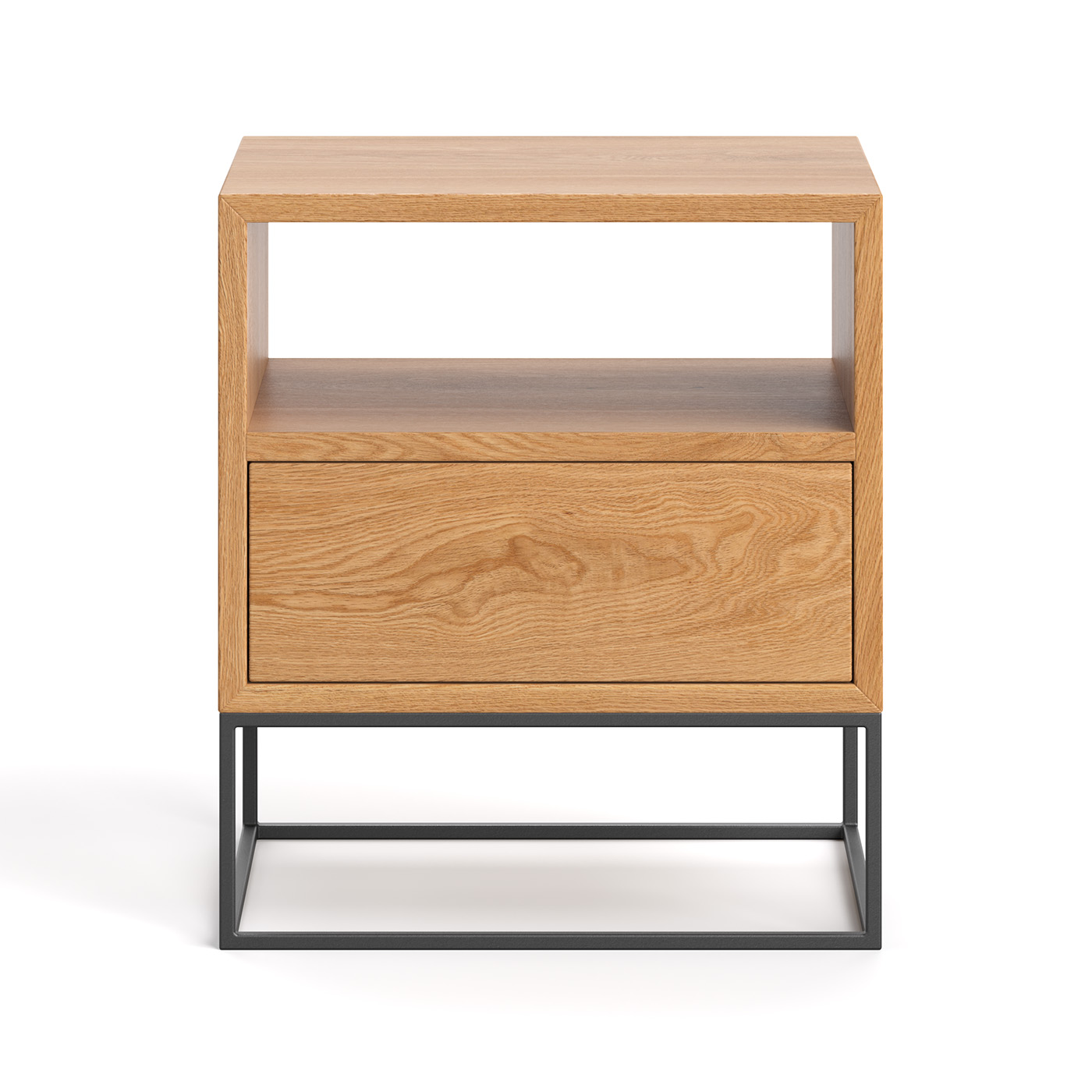 Stolik nocny Moon z litego drewna Olcha